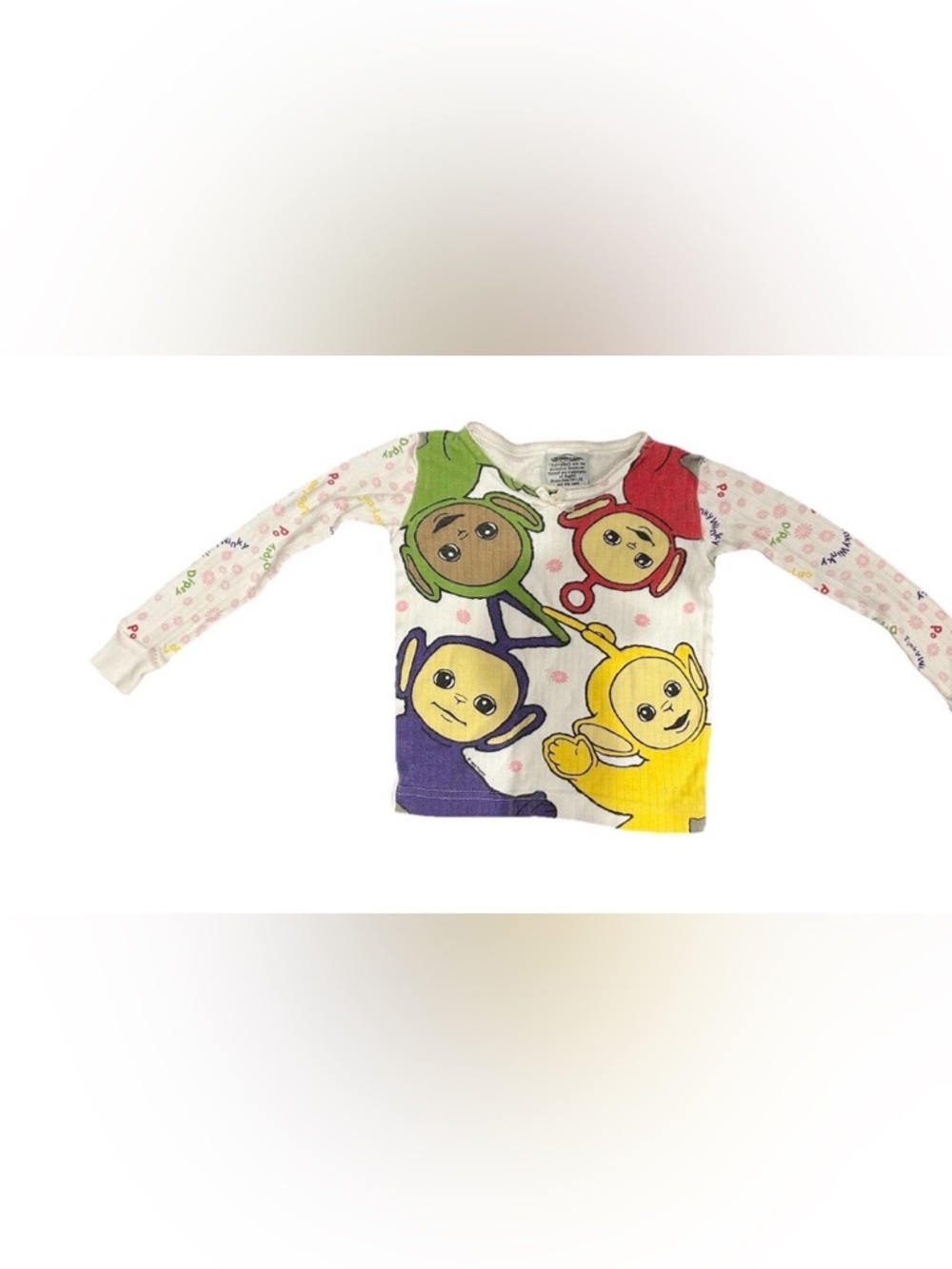 VTG 90s Teletubbies Kids Shirt Size 3T Tinky Winky Dipsy Laa-Laa Po 1998‎